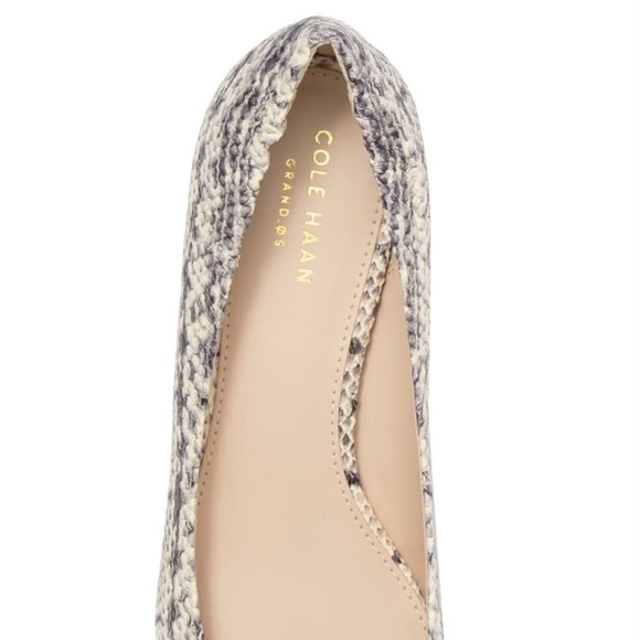 Cole Haan Kathryn Snake Print Wedge Pump Heels 8 - Picture 5 of 13